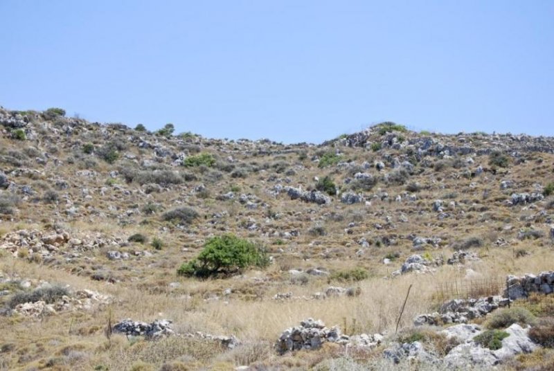 Gerani Rethymno Offener unverbauter Meerblick aus erhöhter Position Grundstück kaufen